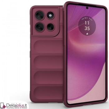 Magic Shield guminis dėklas - bordo spalvos (Motorola Moto G86 Power) Magic Shield guminis dėklas - bordo spalvos (Motorola Moto G86 Power)